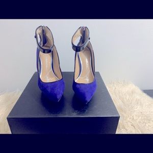 Jessica Simpson Purple Suede Platform Heels